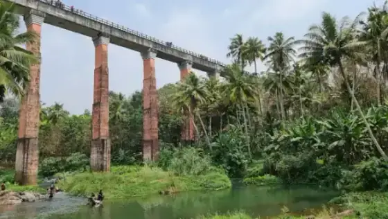 Mathur Hanging Aqueduct near Neyyoor